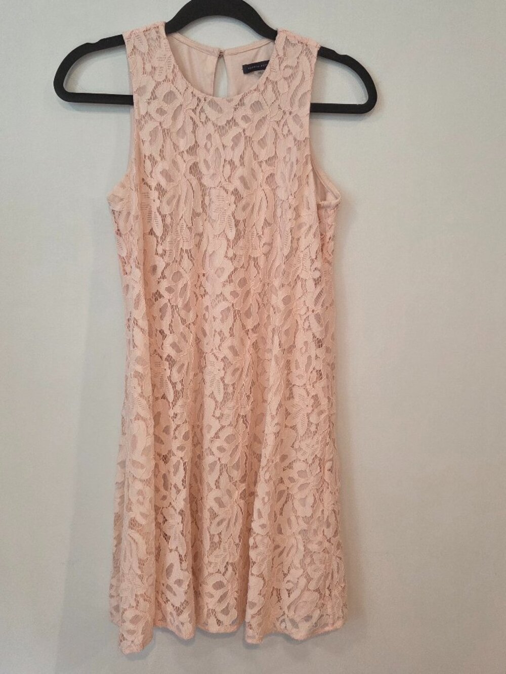 Tommy Hilfiger Pink Floral Lace Fit & Flare Dress Size 2